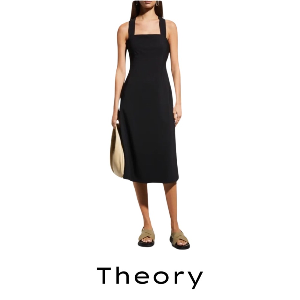 ✨HOST PICK✨ NWT THEORY CROSSBACK DRESS - SIZE P - Picture 1 of 7